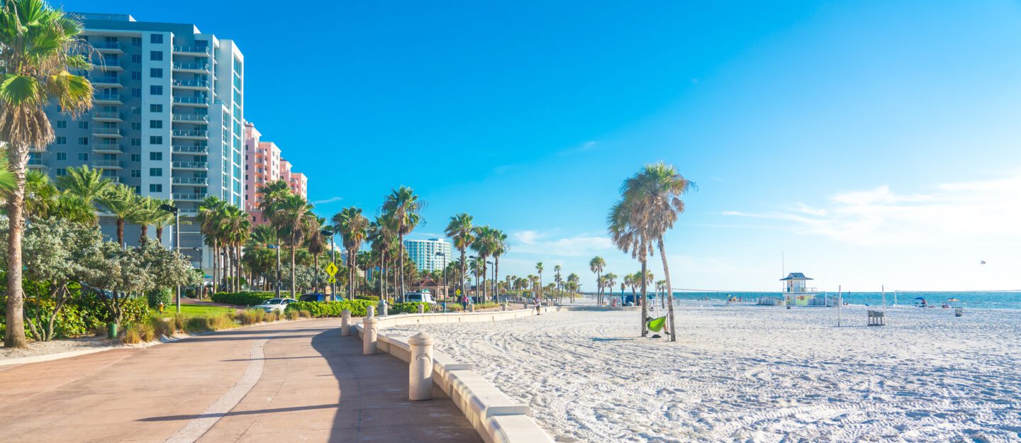 The beautiful streets and beaches of Clearwater Beach Florida